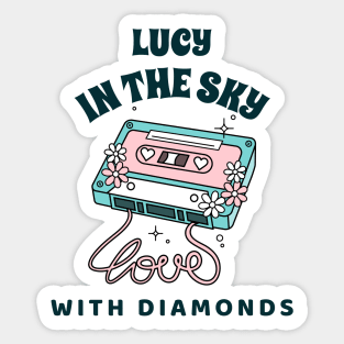 Playing Lucy In The Sky Sticker